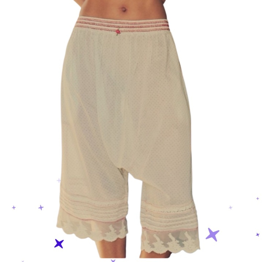 Free People Cream and Blush Polka Dot Lounge Harem Pants - Picture 13 of 13